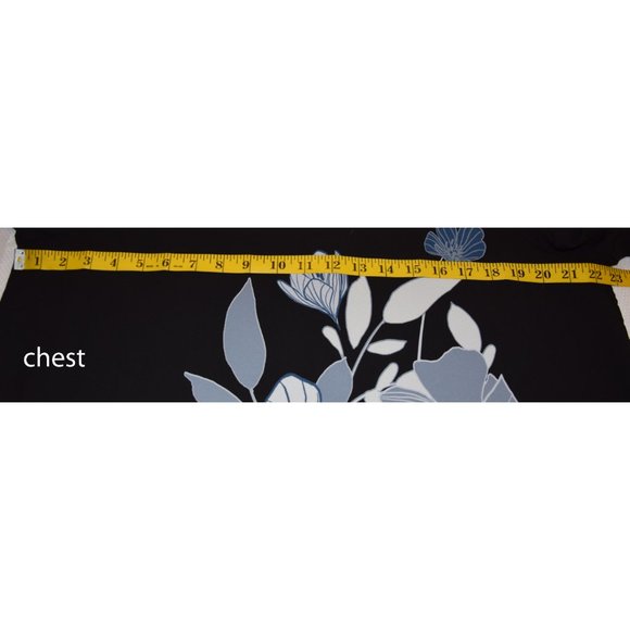 Alfani Floral Chiffon Blouse size L - Picture 4 of 7